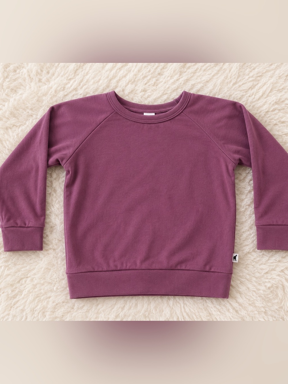 Little & Lively Girls Dusty Mauve Lightweight Bamboo Cotton Blend Pullover